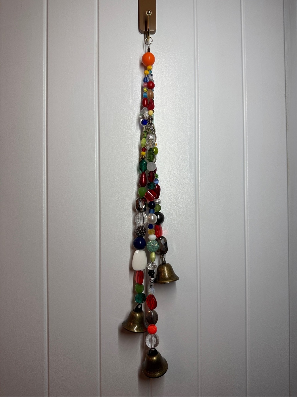Multicolor Beaded Boho wind chimes with Bell Charms